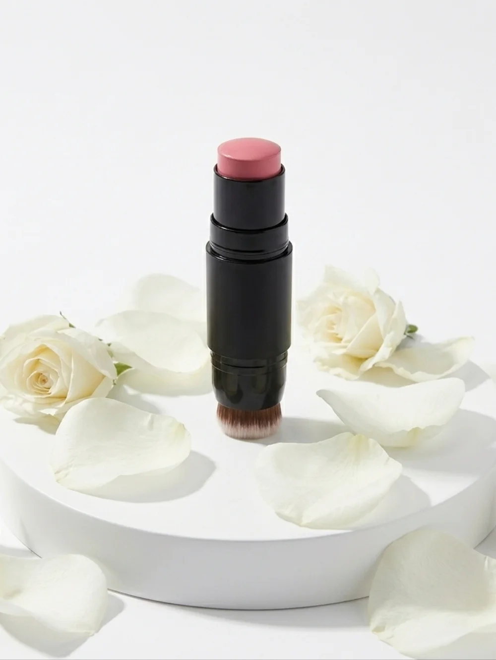 Double-Ended Blush Stick & Brush - Pink